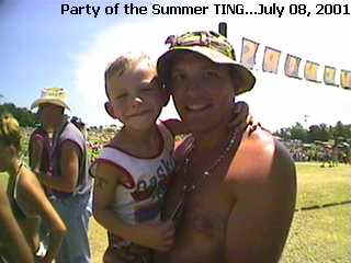 TINGing with DAD at Country Concert 2001, Ft. Loramie, OH